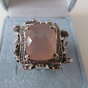 SIMA K PINK CHALCEDONY & MULTISTONES RING SIZE 8